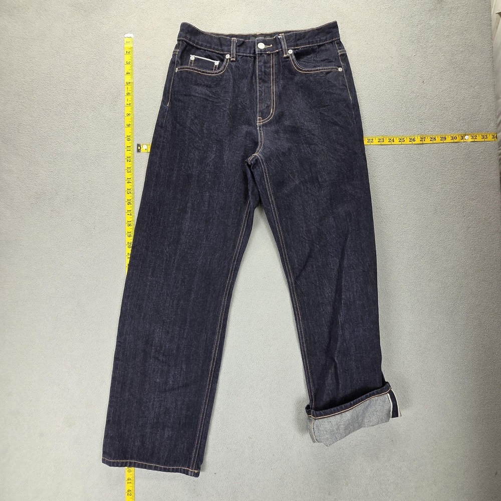 Selvedge‎ Jeans Mens Blue Dark Wash Musinsa Standard Zip Fly Fits 29x29